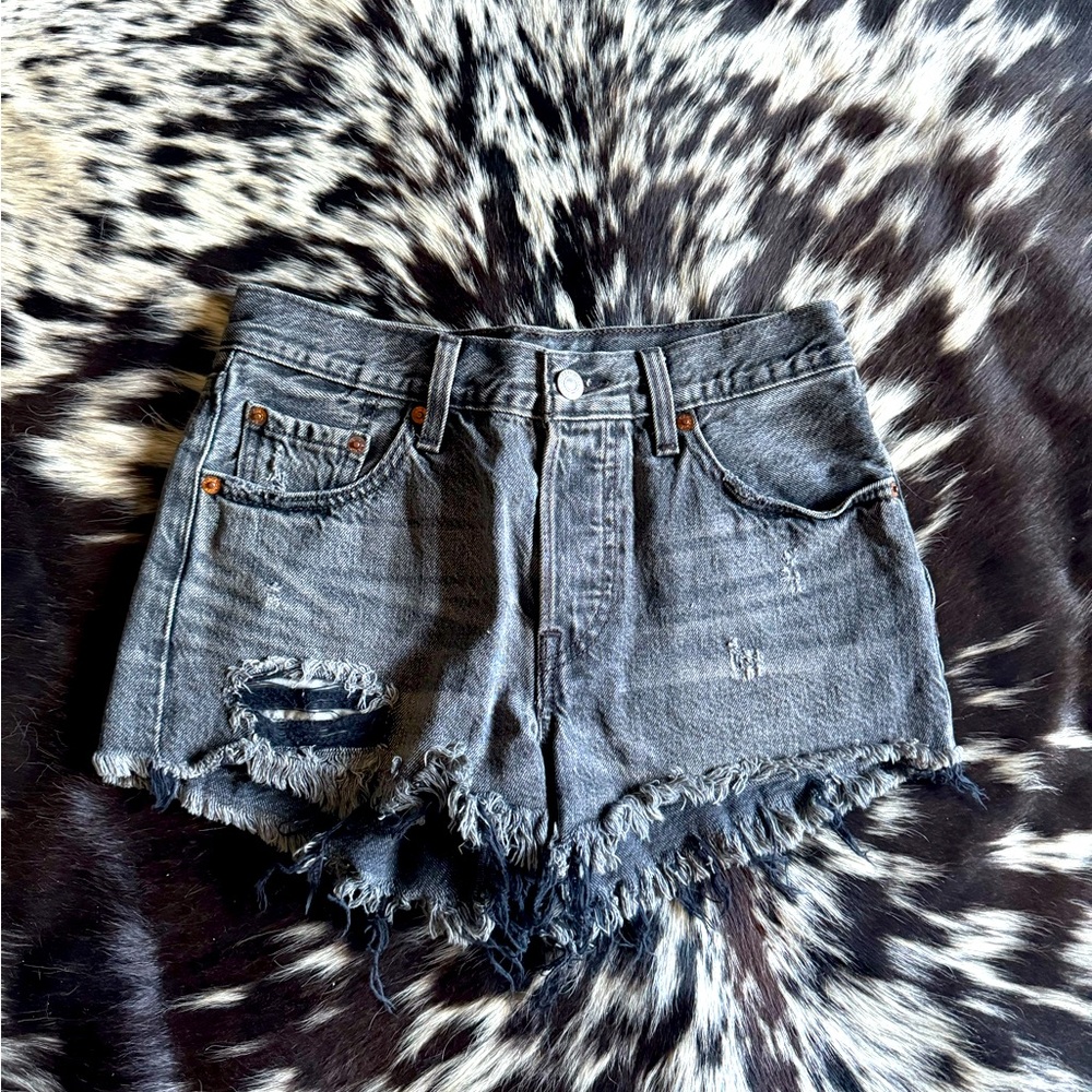 Levis Denim Shorts Black